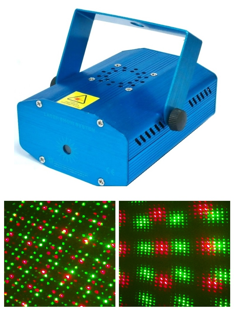 MINI LASER AVEC DEL VERTS ET ROUGES