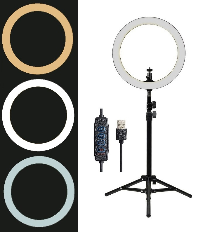 Éclairage de vidéoconférence avec trépied