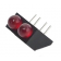LED DOUBLE ROUGE 3V