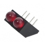 LED DOUBLE ROUGE 3V