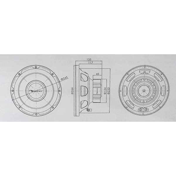 Maddison - Nakamichi SP-W25S 4 ohms 10