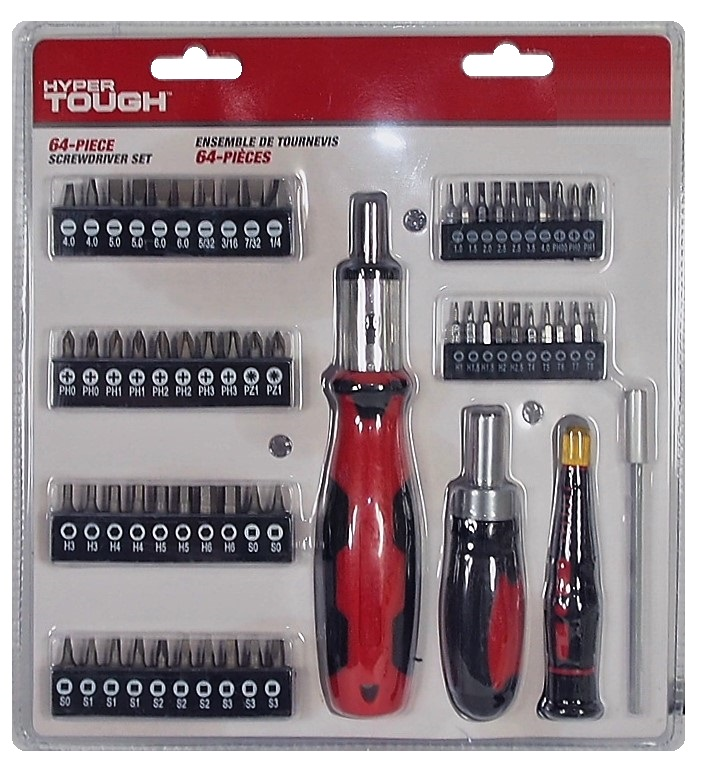 Hyper tough 103 piece deals ratcheting screwdriver set